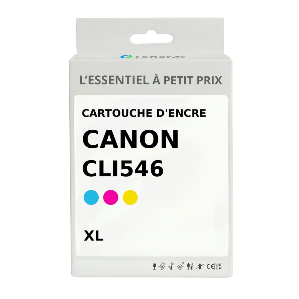 Cartouche d'encre compatible Canon CLI546 XL Couleur