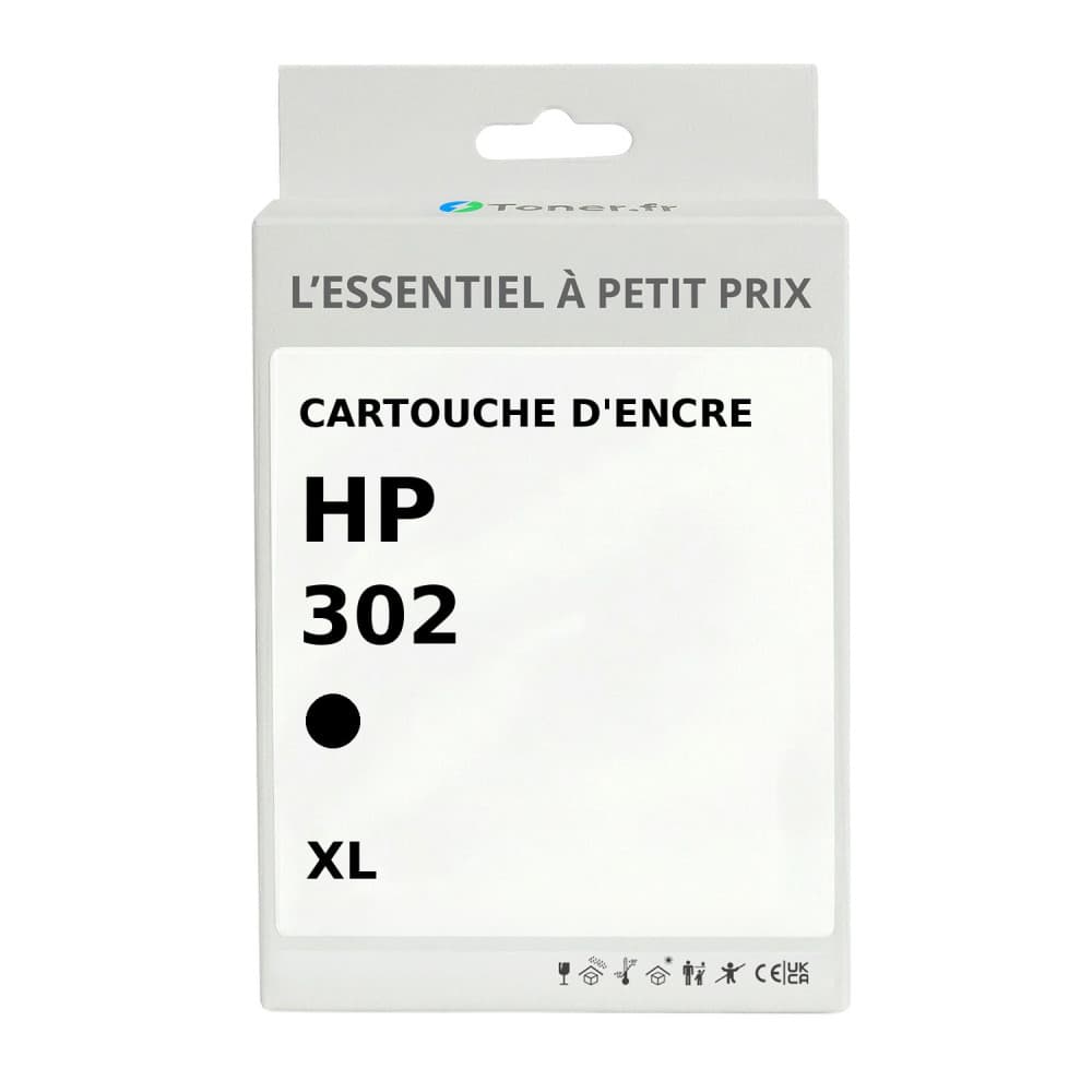 Cartouche d'encre compatible HP 302 XL Noir