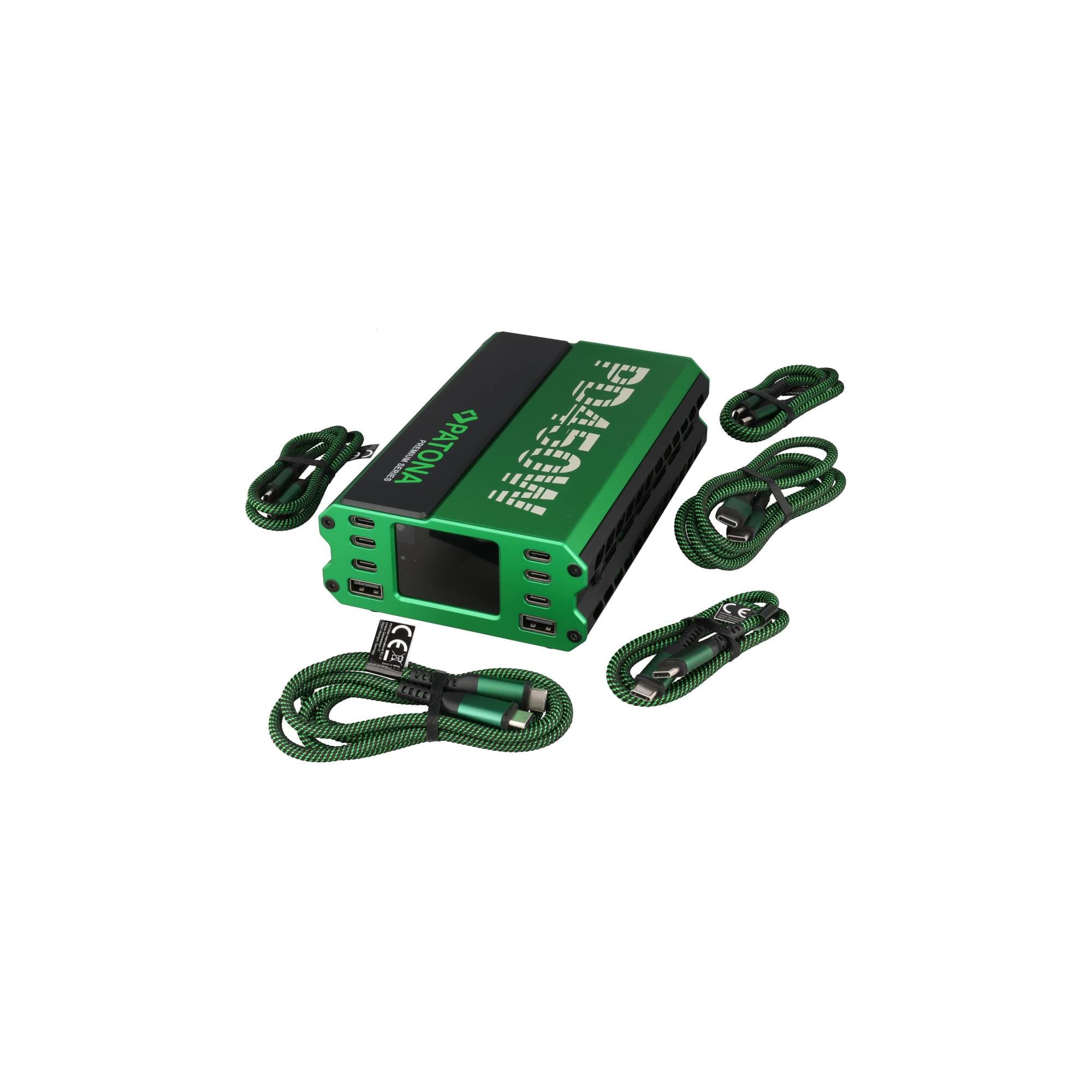 Patona PD450W Chargeur multiport Chargeur USB 6x USB-C / 2x USB-A / 1x DC